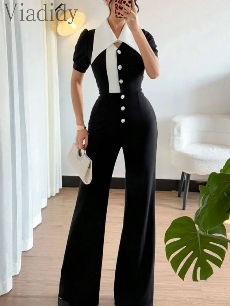 Women'S Formal Jumpsuit Evening Wear - Mono elegante de mujer con bloques