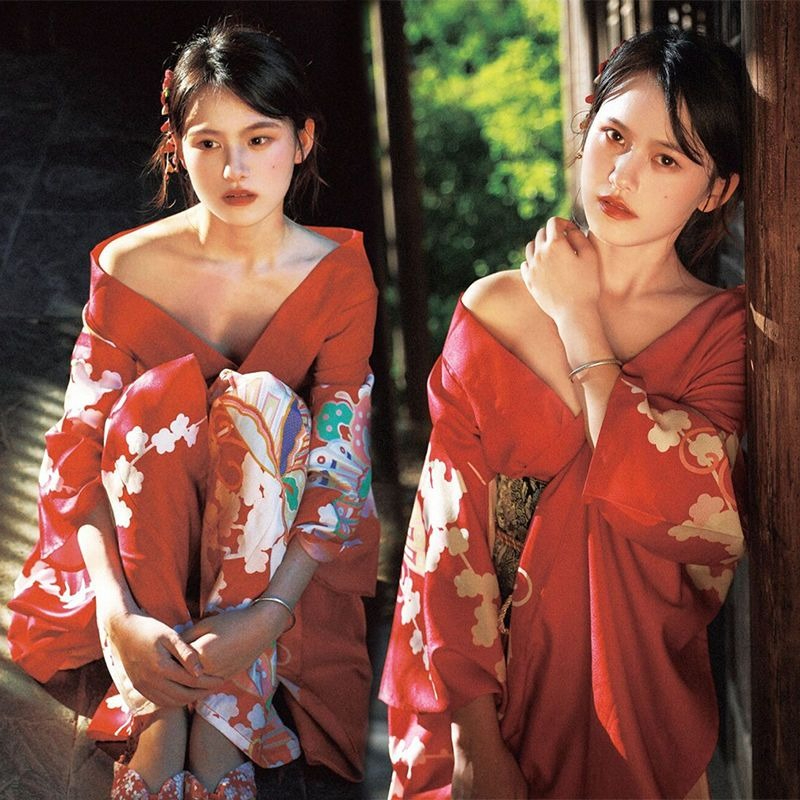 Women Formal Wear Photoshoot - Elegante Kimono Formal para Mujer, Traje