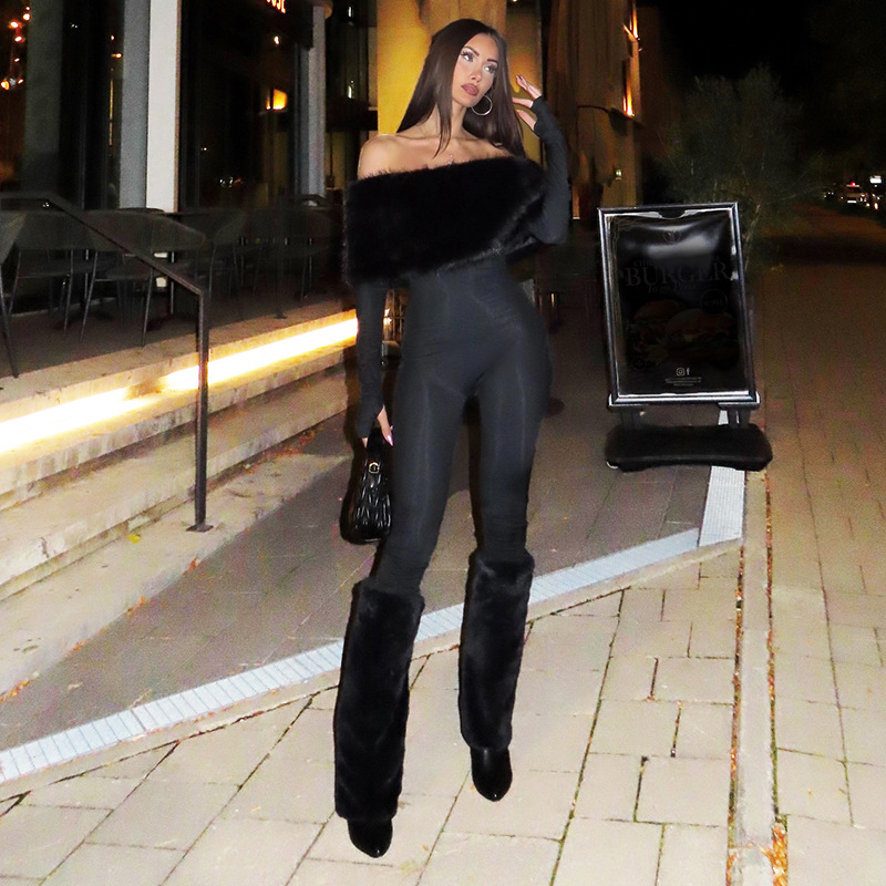 Women'S Formal Jumpsuit Evening Wear - Mono de piel de lujo para