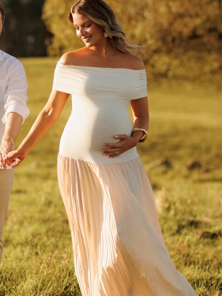 Women Formal Wear Photoshoot - Vestido de fotografía de maternidad con