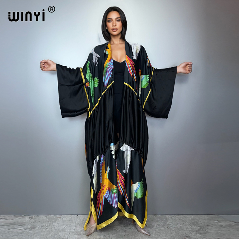 Young Women'S Formal Wear - WINYI estampado boho kimono maxi ropa