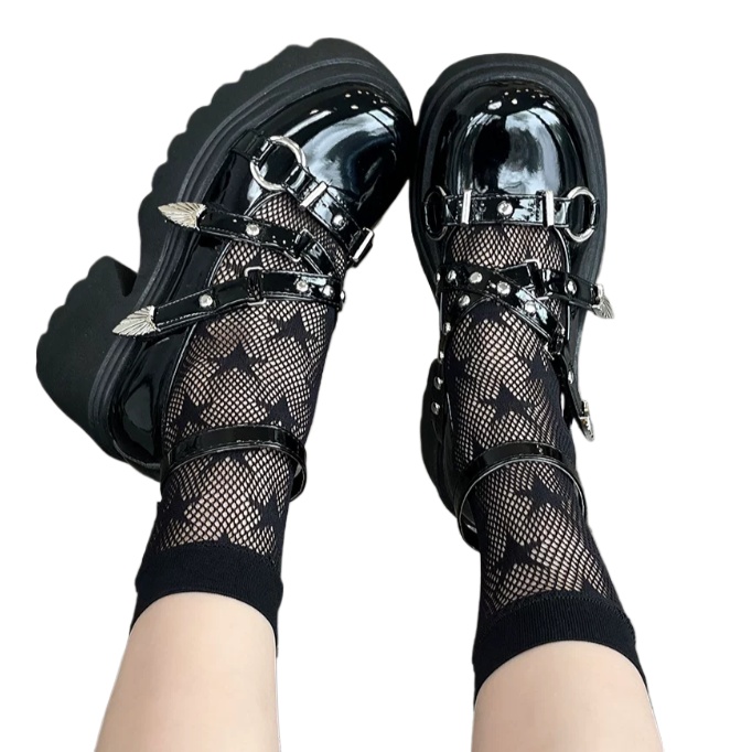 Young Women'S Formal Wear - Calcetines de malla con estrellas para
