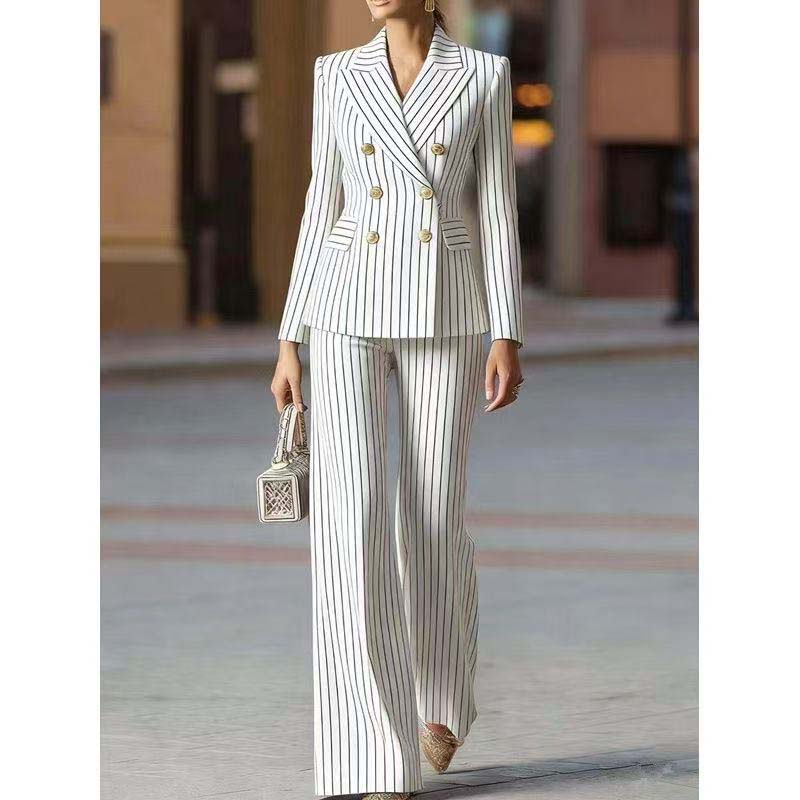 Women Formal Wear Trousers - Traje de Pantalón Otoñal para Mujer,