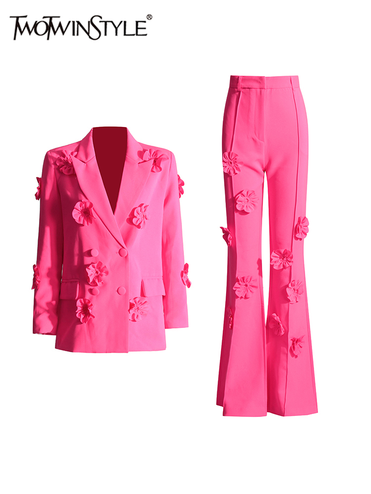 Women Formal Wear Trousers - TWOTWINSTYLE-Conjunto elegante para mujer, Blazer de