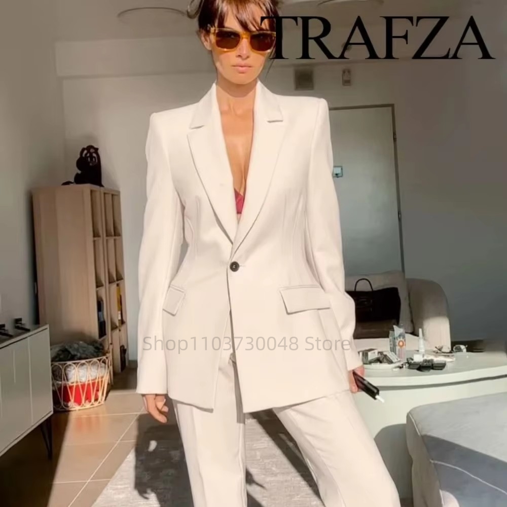 Women Formal Wear Trousers - Traje de Blazer y Pantalón para
