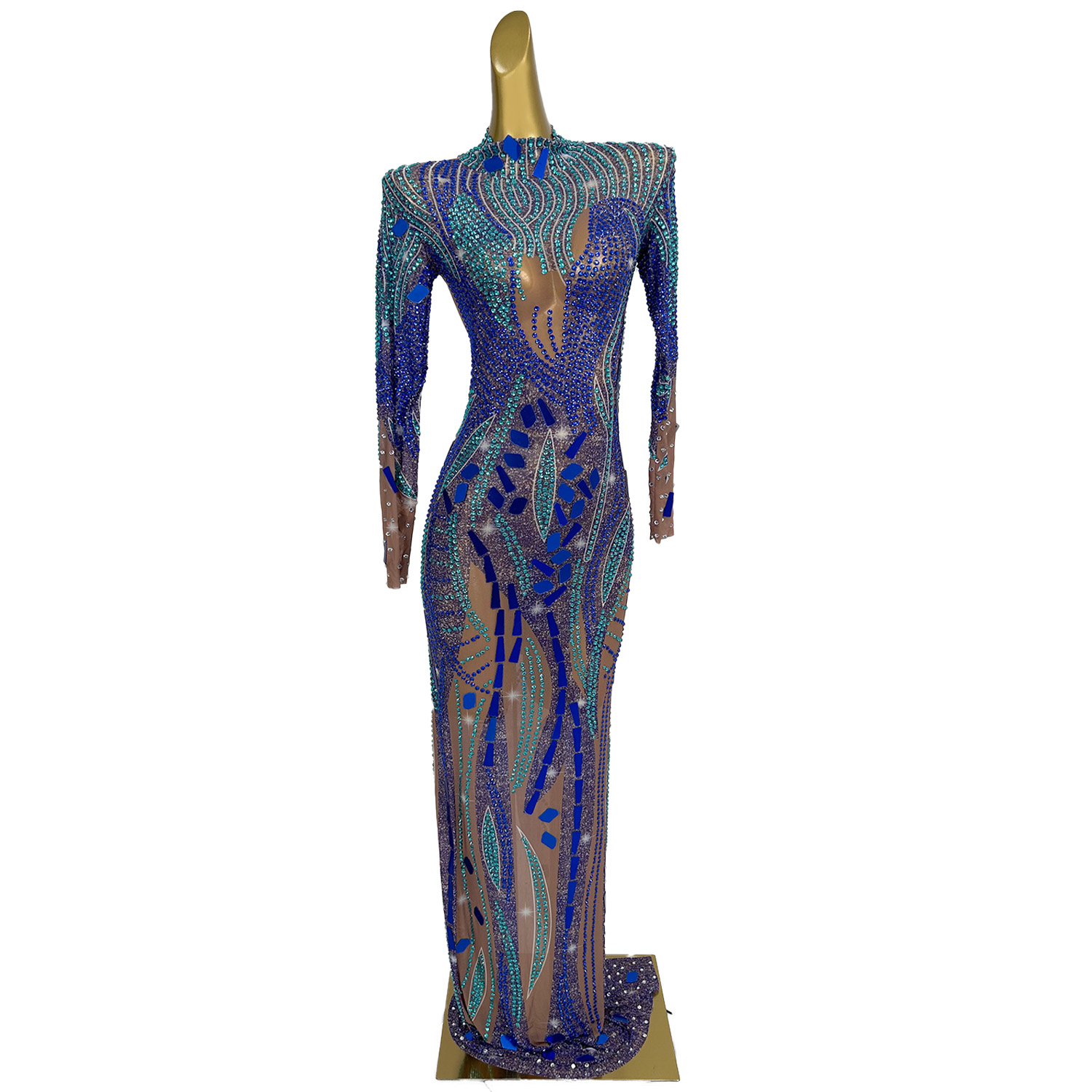 Vestido largo Formal de alta c - Women Formal Wear Photoshoot reseña y precio