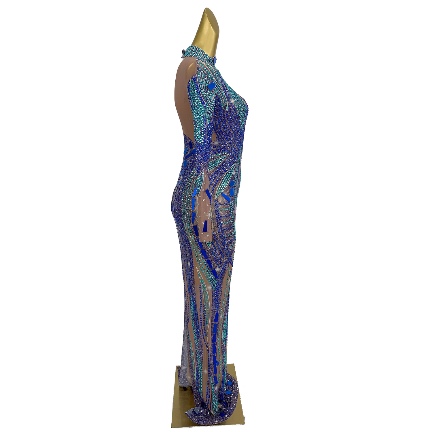 Vestido largo Formal de alta c - Women Formal Wear Photoshoot reseña y precio