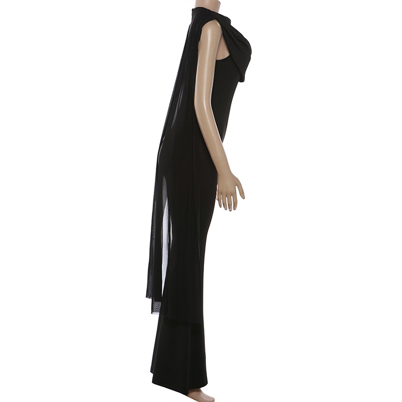 Mono negro sexy sin mangas par - Women'S Formal Jumpsuit Evening Wear reseña y precio