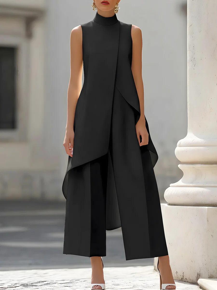 Mono sin mangas con cuello alt - Women'S Formal Jumpsuit Evening Wear reseña y precio