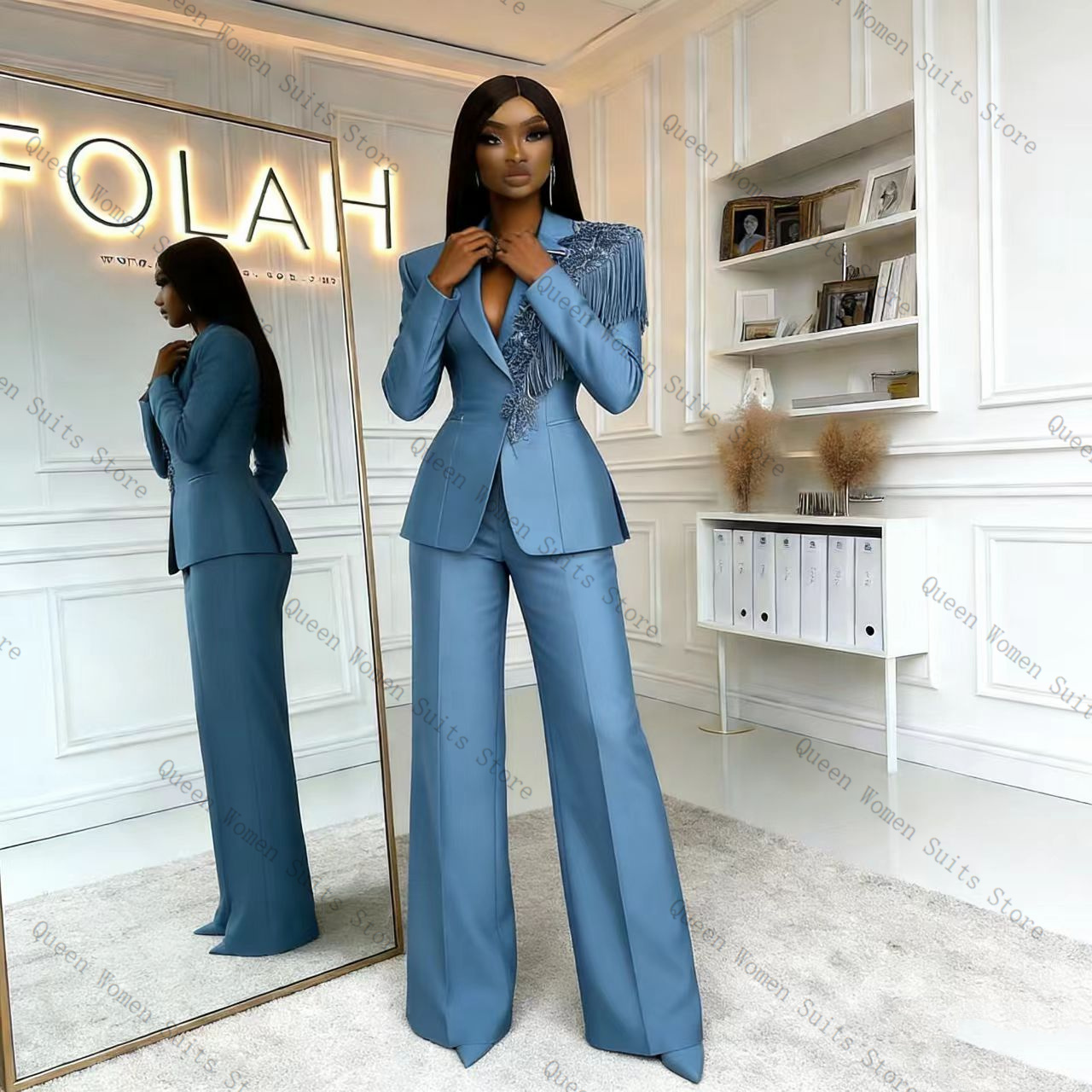 Conjunto de Pantalones de Traj - Women Formal Wear Trousers reseña y precio