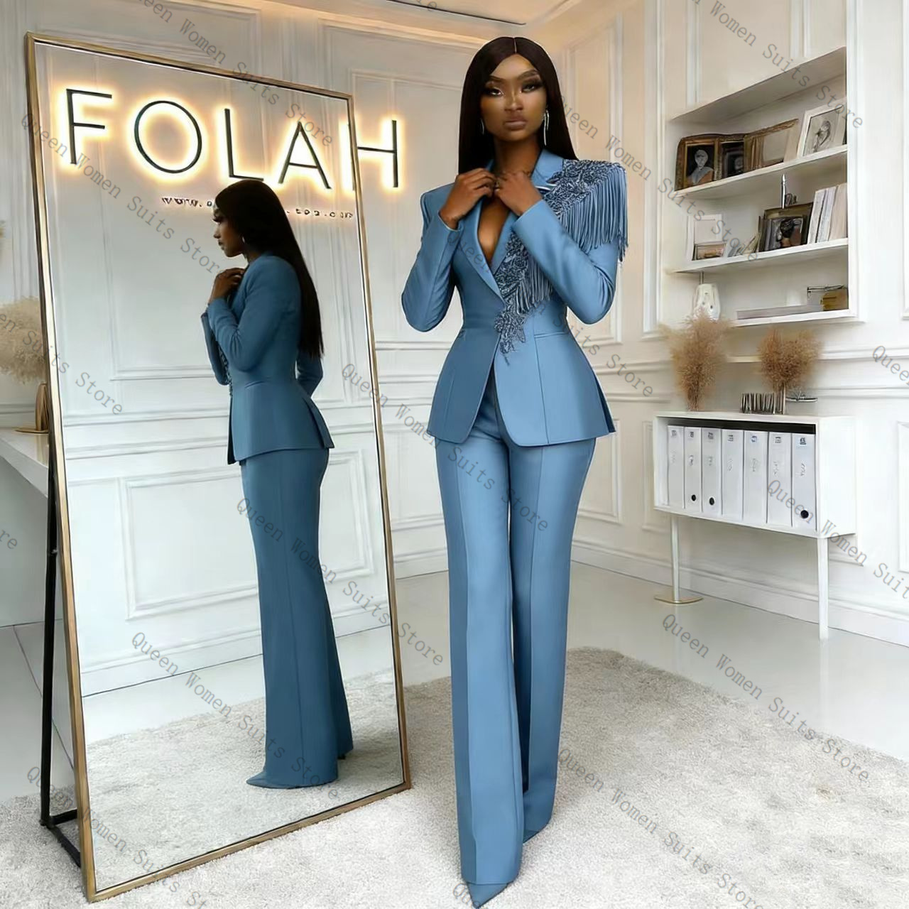 Conjunto de Pantalones de Traj - Women Formal Wear Trousers reseña y precio