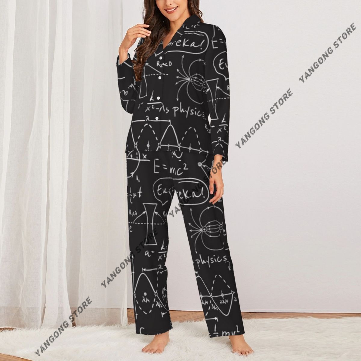 Ropa de dormir para mujer, pij - Monochrome Suit Set reseña y precio