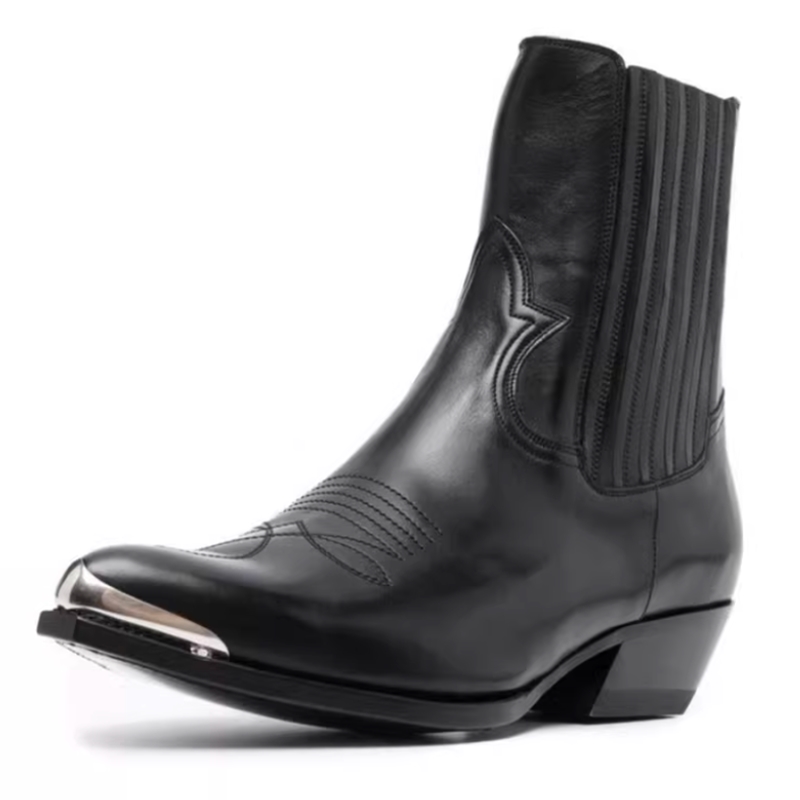 Botas Chelsea de Cuero Negro p - Women Formal Wear Western reseña y precio