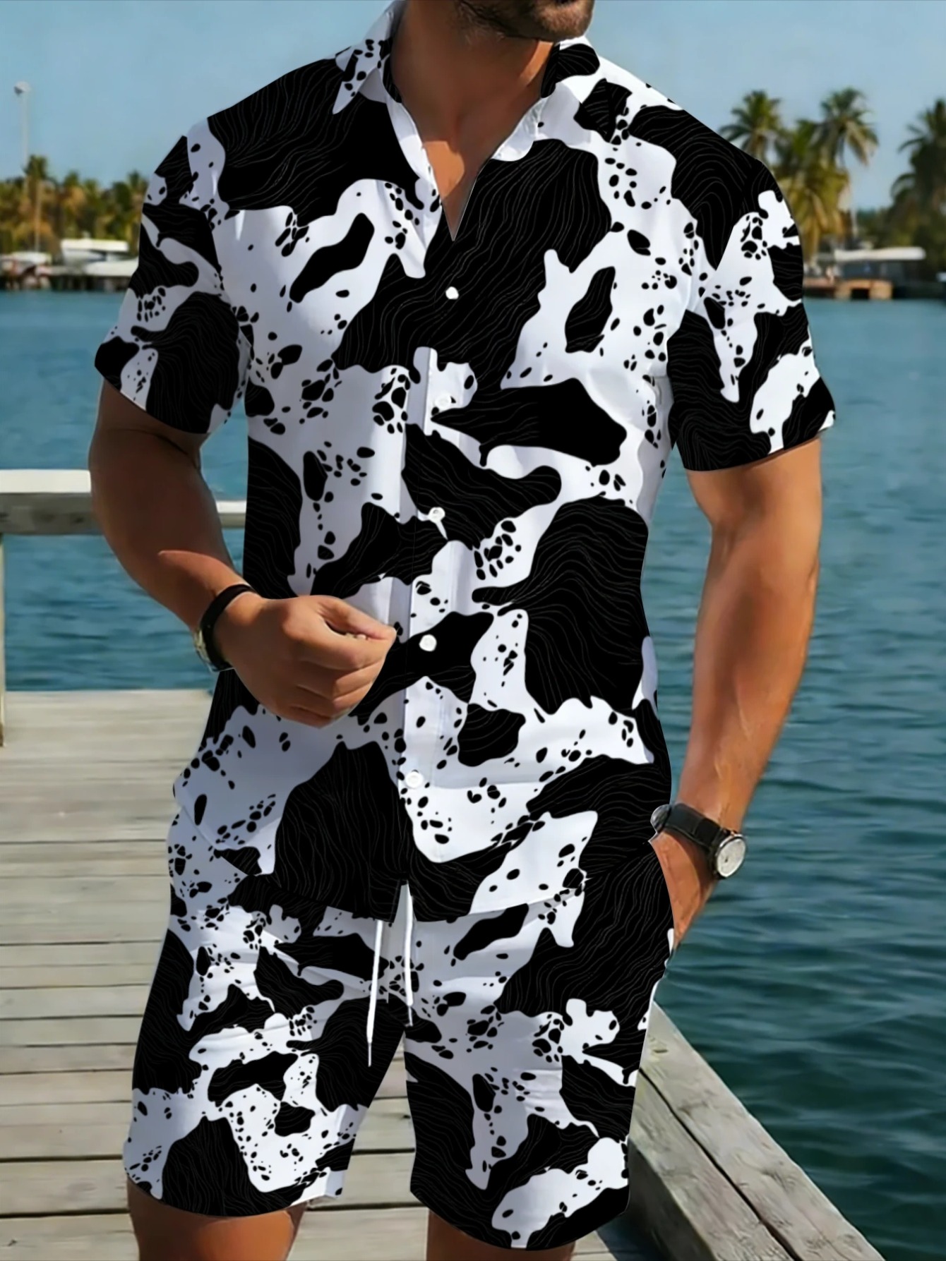 Conjunto coordinado para hombr - Monochrome Suit Set reseña y precio