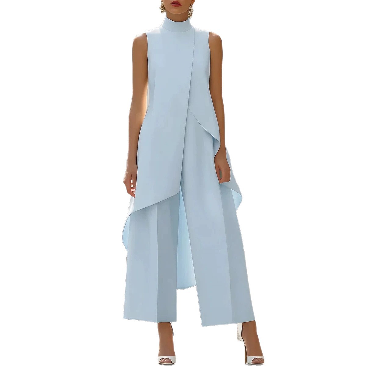 Mono sin mangas con cuello alt - Women'S Formal Jumpsuit Evening Wear reseña y precio