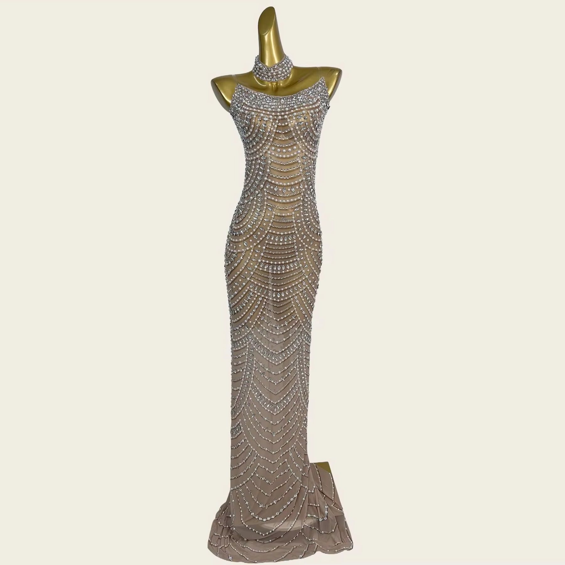 Vestido de noche de sirena con - Formal Gala Wear Women reseña y precio