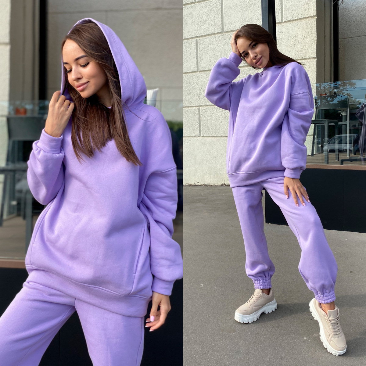 Conjunto de Sudadera con Capuc - Monochrome Suit Set reseña y precio