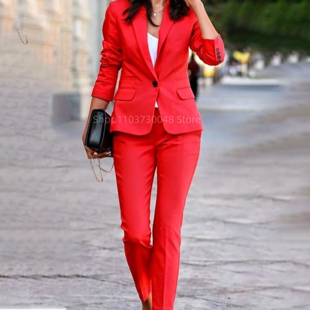 Traje de Blazer y Pantalón par - Women Formal Wear Trousers reseña y precio