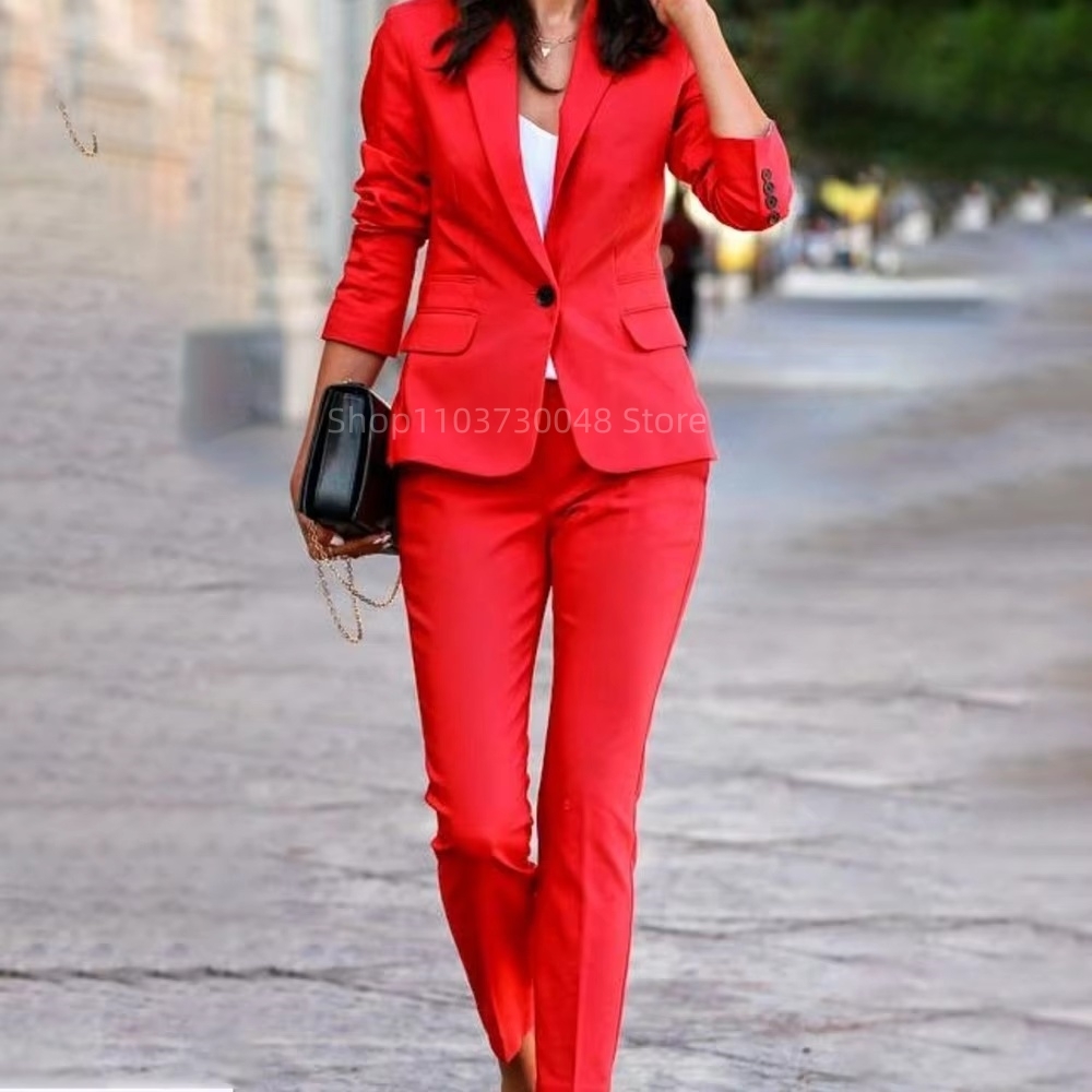 Traje de Blazer y Pantalón par - Women Formal Wear Trousers reseña y precio