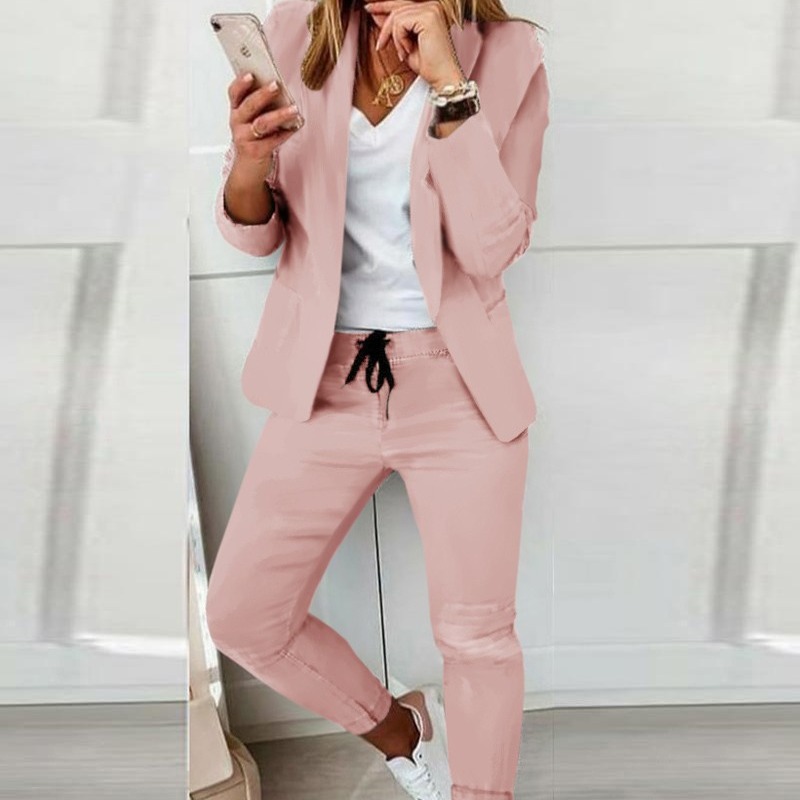 Traje de negocios informal mon - Monochrome Suit Set reseña y precio