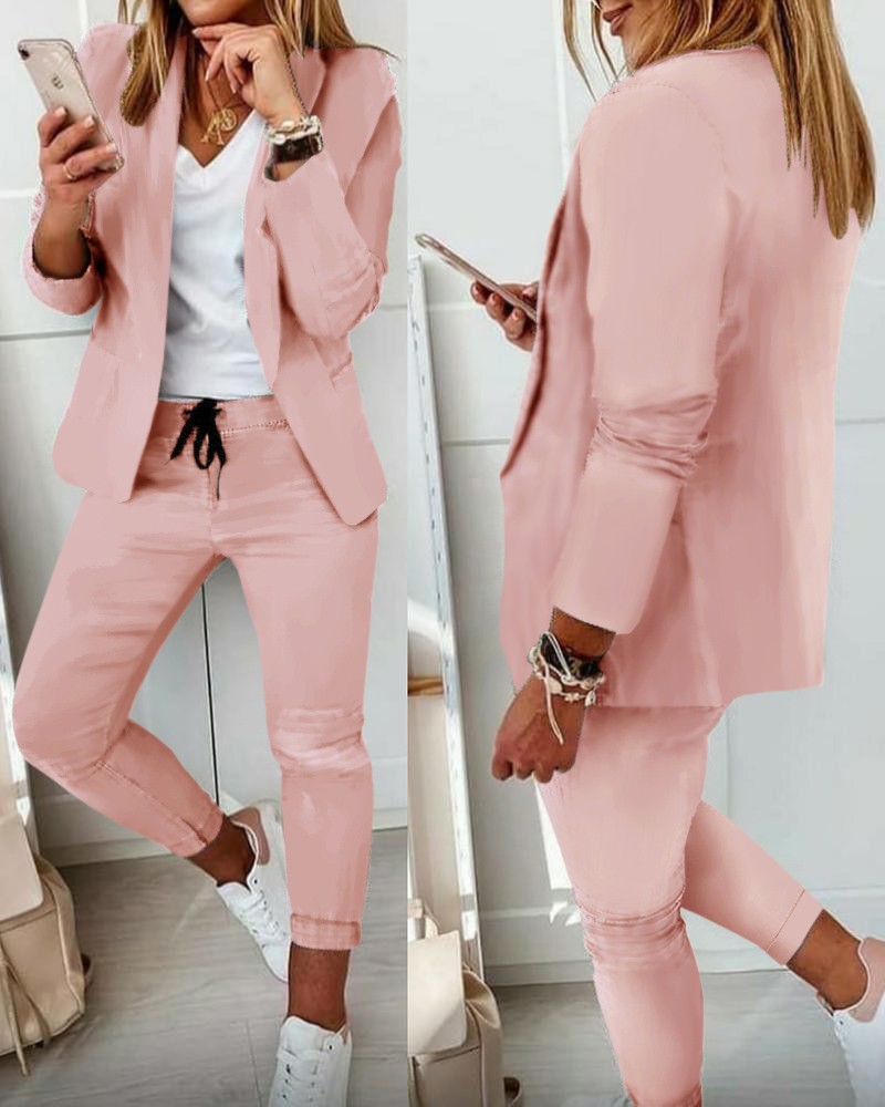 Traje de negocios informal mon - Monochrome Suit Set reseña y precio